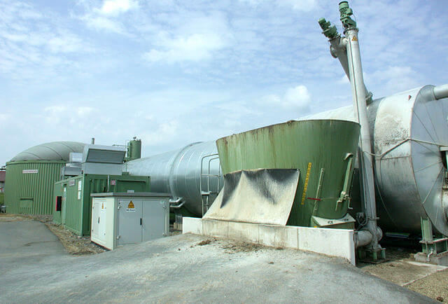 Renewable natural gas unit on a farm, Germany