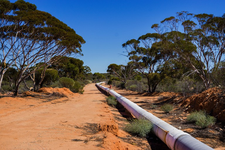 image of gas pipeline in nature