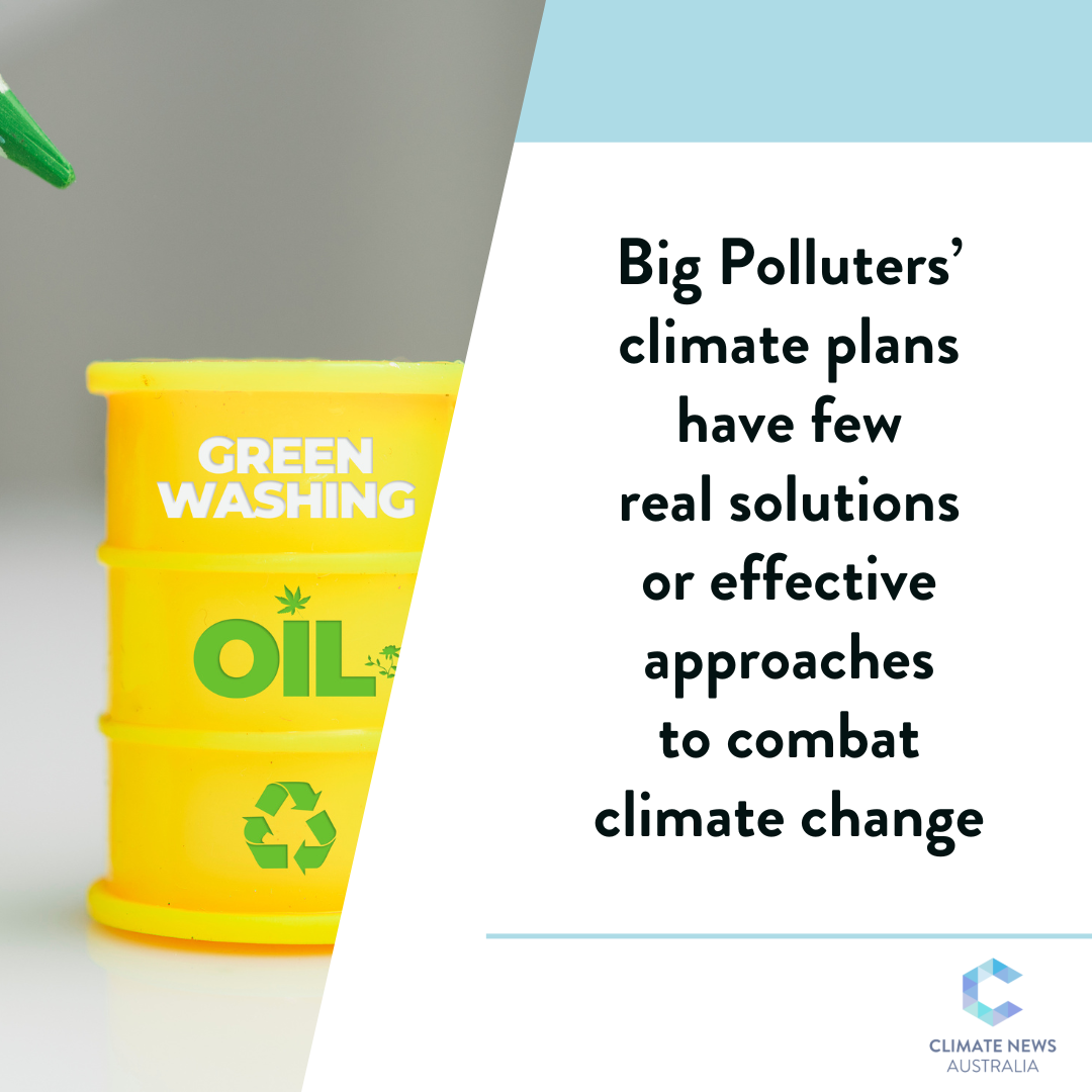 Graphic about big polluters’ climate plans
