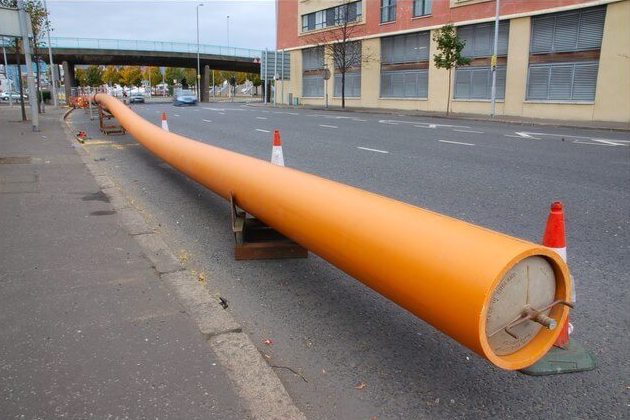 Gas pipe, Belfast