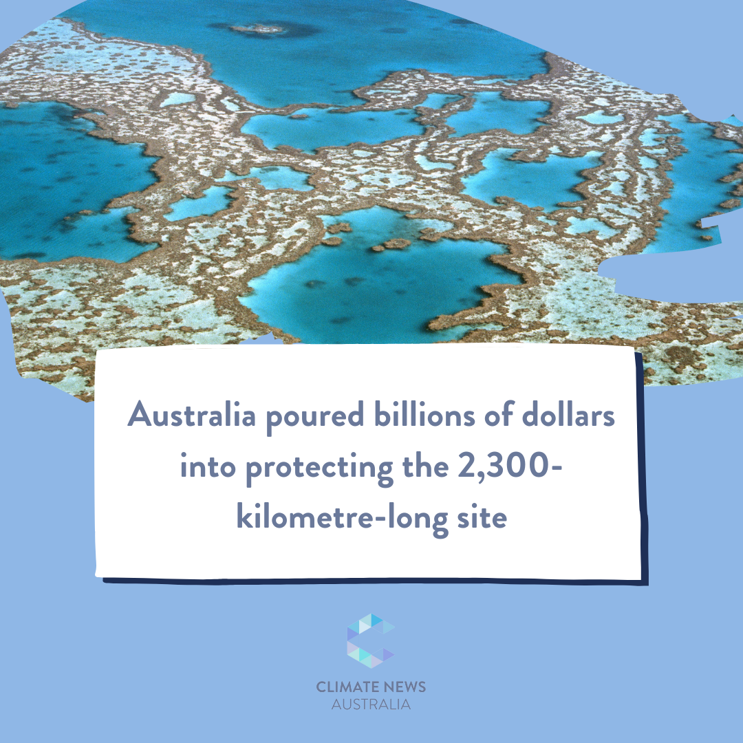Graphic about Australia and the Great Barrier Reef