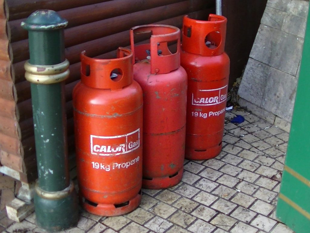 LPG gas bottles