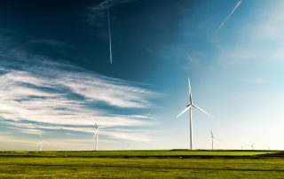 turbines generating wind energy