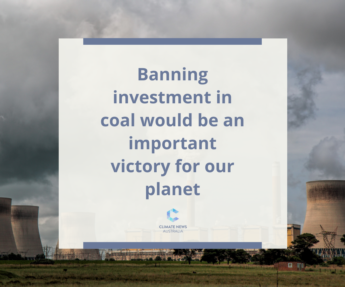 Banning investment in coal