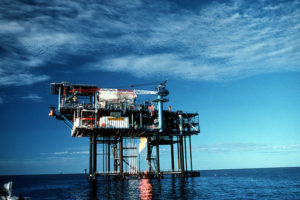 Oil and gas rig in Australian waters