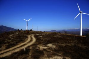 Wind farms which offer cheaper, cleaner energy than gas