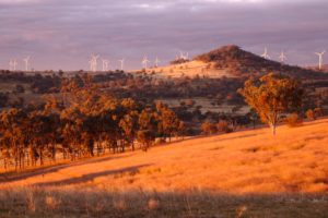 Wind farm on hills in New South Wales