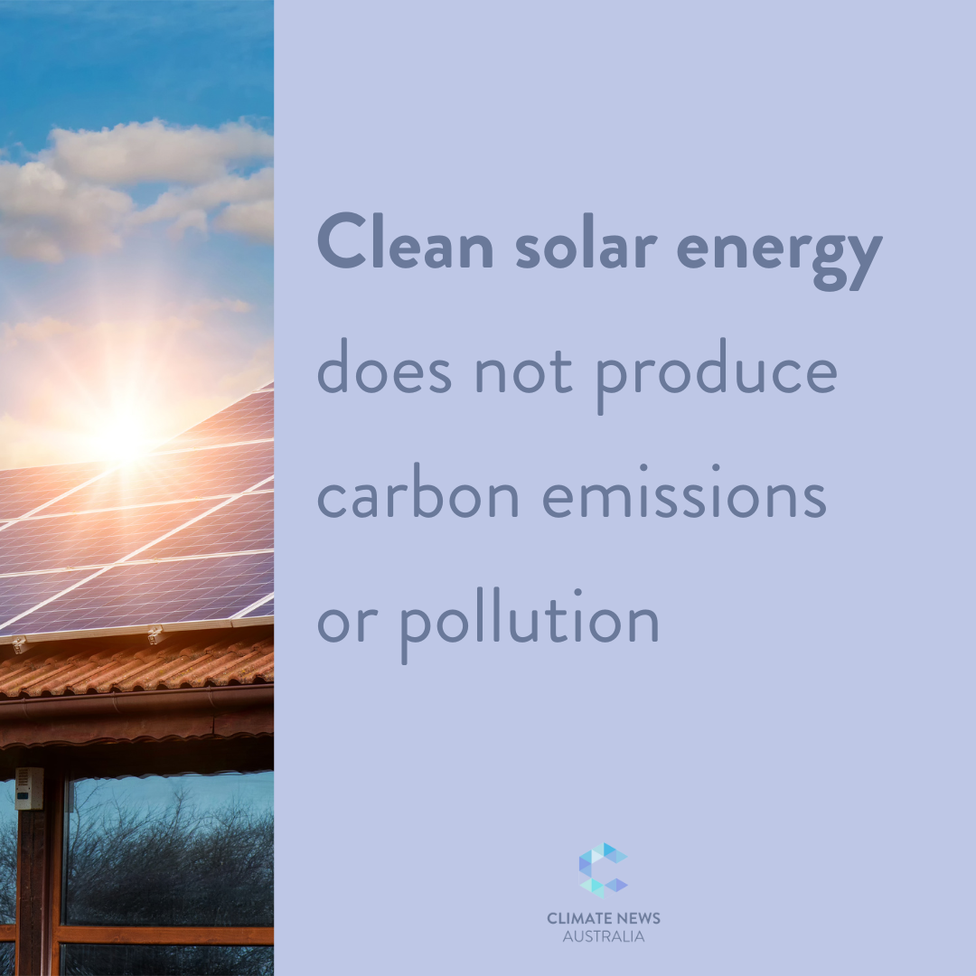 Graphic about clean solar energy
