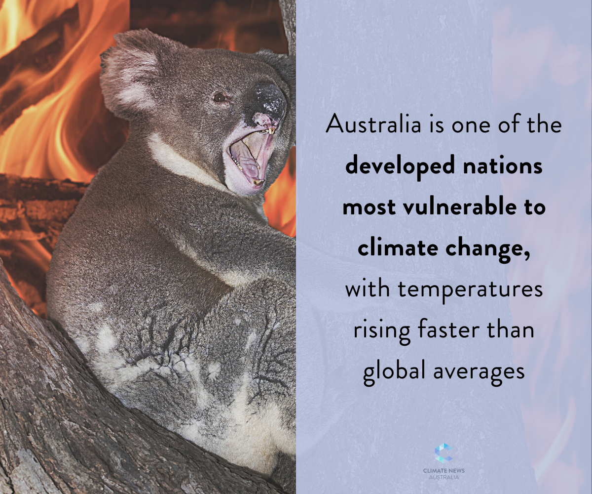 Quote about the fact that Australia is vulnerable to climate change 
